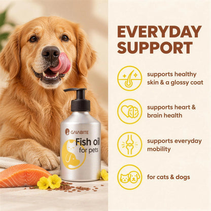 Everyday support: supports healthy skin and a glossy coat, heart and brain health, everyday mobility; for cats and dogs.